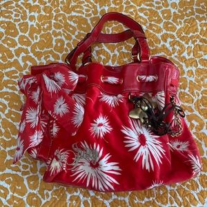 Juicy Couture Red Flower Shoulder Bag